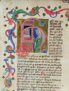 Ms 3859 Miniatura filozofa Boecjusza (ok. 480-524) w więzieniu autorstwa French School