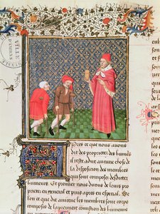 Ms 399 fol.35v Żebracy, z Księgi właściwości rzeczy Barthelemy langlais autorstwa French School