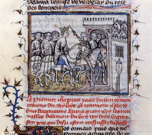 Ms 783 St. Louis (1215-70) Francji (welum) autorstwa French School