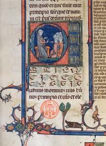 Ms 870 fo.5 Scena szkolna, 1494 autorstwa French School