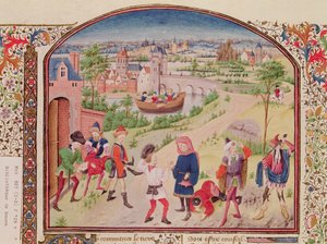 Ms 927 Fol.29v Odwaga i tchórzostwo, z Etyki, Polityki i Ekonomii Arystotelesa (384-322 pne) autorstwa French School