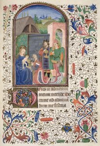 Pani Euing 4 f.49r Mędrcy, z godzin Glasgow autorstwa French School