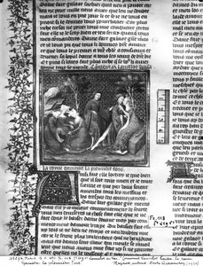 Pani Fr 118 fol.219v Jak Lancelot pocałował Ginewrę po raz pierwszy, z Livre de Messire Lancelot du Lac autorstwa French School