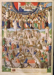 Ms Fr 18 Fol.3v Miasto Boże, z przekładu dzieł św. Augustyna przez Raoula de Presles, c.1469-73 autorstwa French School