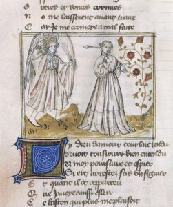 Pani Fr 805 fol.13v Ilustracja z Le Roman de la Rose autorstwa French School