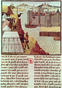 Pani Fr 9342 Strona z Histoire du Grand Alexandre Jeana Vauquelina, c.1465 autorstwa French School
