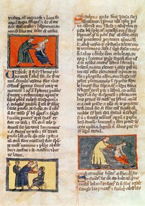 Ms H 89 fol.17r Chirurgia, z wydania „Księgi Chirurgii” Rogiera de Salerne autorstwa French School