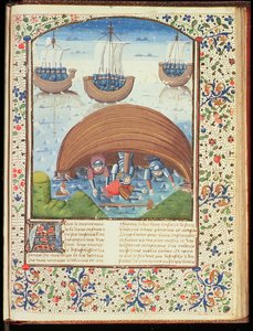 Pani Hunter 371 f.147r Los Seleukosa, z Upadku książąt, autorstwa Giovanniego Boccaccio (1313-75) 1467 autorstwa French School