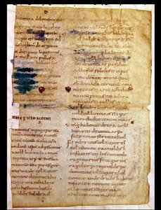 Pani Lat 12832 Fol.A Inwentarz własności karolińskich, z poliptyku opata Irminona z Saint-Germain-des-Pres autorstwa French School