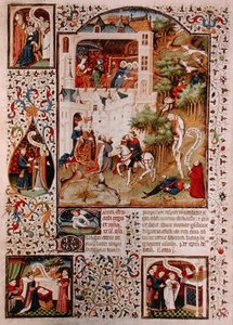 Ms Lat 17294 Śmierć św. Edwarda Wyznawcy (1003-66) z brewiarza księcia Bedford, c.1424-1435 (welum) autorstwa French School