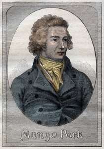 Park Mungo, szkocki odkrywca - Portret parku Mungo (1771-1806), szkocki odkrywca - ilustracja z „Wielkich żeglarzy XVIII wieku”” autorstwa French School