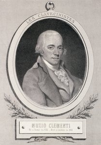 Muzio Clementi (1752-1832) grawerowane przez Alfreda Lemoine autorstwa French School