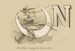 N: Nikodem podróżujący na Księżycu autorstwa French School