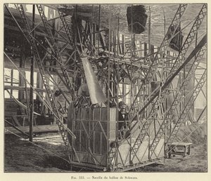 Nacelle du Ballon de Schwarz (grawerowanie) autorstwa French School