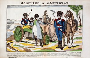 Napoleon w Montereau 28 lutego autorstwa French School