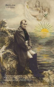 Napoleon Bonaparte (kolorowa litografia) autorstwa French School