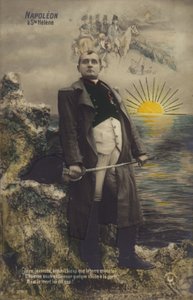 Napoleon Bonaparte (kolorowa litografia) autorstwa French School