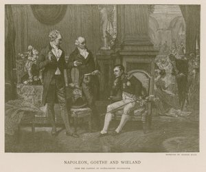 Napoleon, Goethe i Wieland autorstwa French School