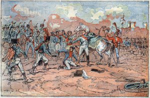 Napoleon I, rany przed Regensburgiem autorstwa French School