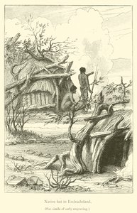 Rodzima chata w Endrachtland (grafika) autorstwa French School