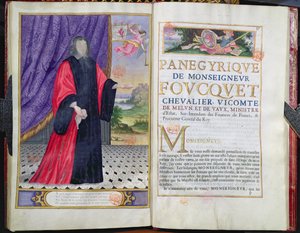 Nicolas Fouquet (1615-80) ilustracja z Panegiryków wybitnych ludzi naszego stulecia autorstwa Pugeta de la Serre, 1655 autorstwa French School