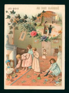 Listopad i grudzień (chromolit) autorstwa French School