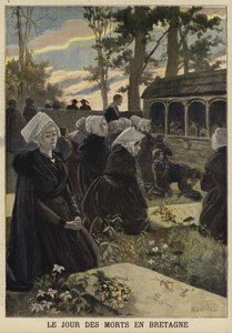 Obchody Święta Zadusznego w Bretanii autorstwa French School