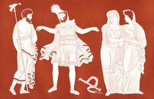 Edyp z Tejrezjaszem, z "Le Théâtre", grudzień 1899 (druk) autorstwa French School