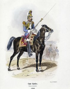 Sto - Strażnicy: kostium eskorty w 1856 r. - w „Histoire de l