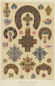 Złotnictwo-Biżuteria (XVI i XVII wiek) (chromolitho) autorstwa French School