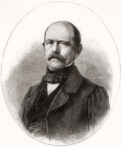 Otto Eduard Leopold, książę Bismarck, książę Lauenburg, z LUnivers Illustré, 1866 autorstwa French School