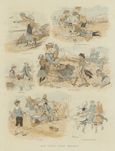 Wakacje naszych młodych ludzi (chromolitho) autorstwa French School