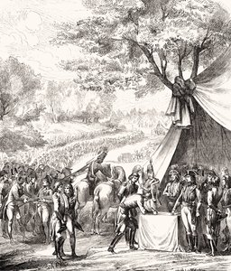 Pacyfikacja Wandei, 1793, z „Histoire de la Revolution Francaise” Louisa Blanca (1811-82) autorstwa French School