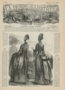 Strona z La Mode Illustree autorstwa French School
