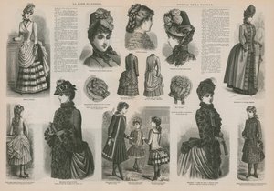 Strona z La Mode Illustree autorstwa French School
