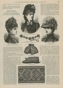 Strona z La Mode Illustree autorstwa French School
