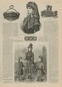 Strona z La Mode Illustree, 1885 autorstwa French School