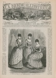 Strona z La Mode Illustree, 1885 autorstwa French School