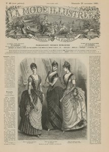 Strona z La Mode Illustree, 1885 autorstwa French School