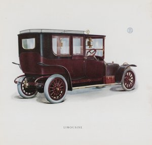 Strona z katalogu Panhard & Levassor (kolor lito) autorstwa French School
