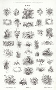 Strona z winiet typograficznych (grawerowanie) autorstwa French School