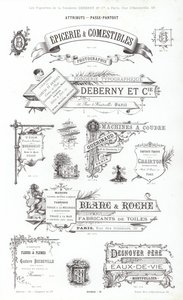 Strona z winiet typograficznych (grawerowanie) autorstwa French School