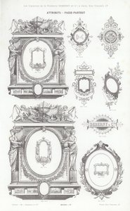 Strona z winiet typograficznych (grawerowanie) autorstwa French School