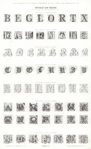 Strona z winiet typograficznych (grawerowanie) autorstwa French School