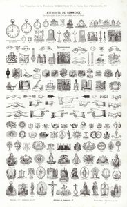 Strona z winiet typograficznych (grawerowanie) autorstwa French School