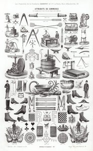 Strona z winiet typograficznych (grawerowanie) autorstwa French School