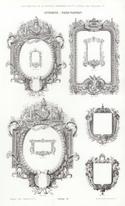 Strona z winiet typograficznych (grawerowanie) autorstwa French School