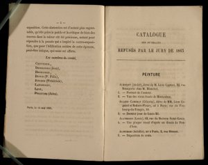 Kapituła Malarstwa, z Salon des Refuses, 1863 autorstwa French School