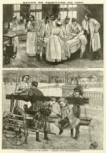 Obrazy wystawione na Salonie Paryskim 1895 (grafika) autorstwa French School