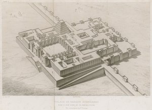 Pałac Sargona Chorsabadu autorstwa French School